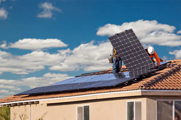 Pontos de projeto e instalação do sistema fotovoltaico no telhado