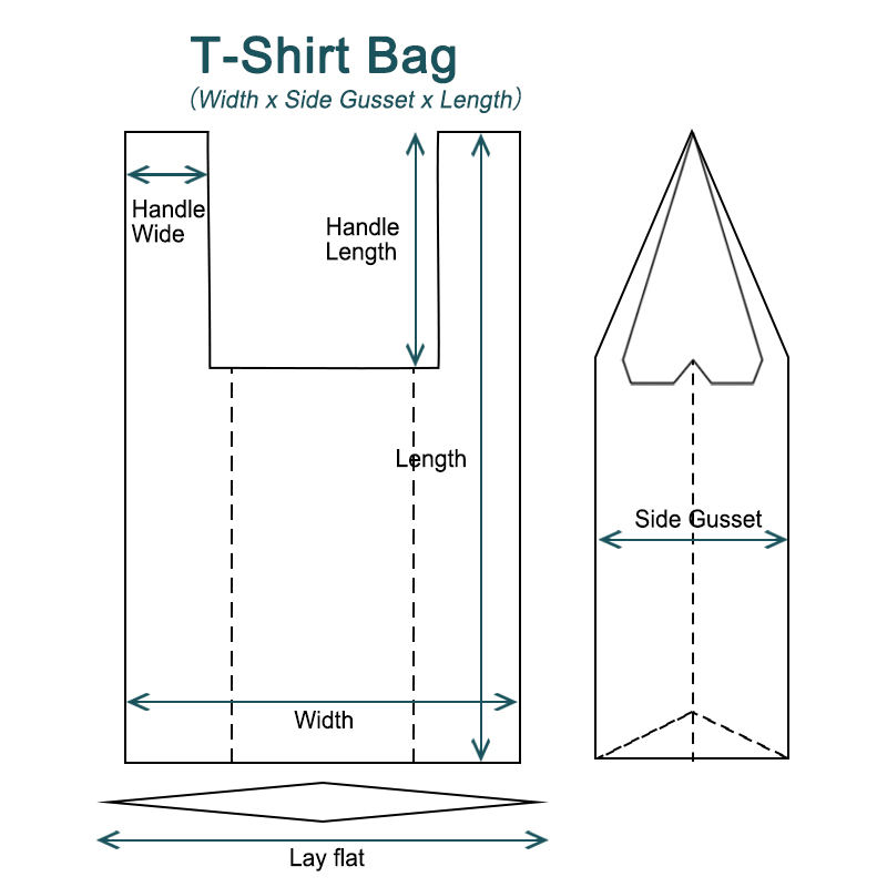 Silk printing T-Shirt bag
