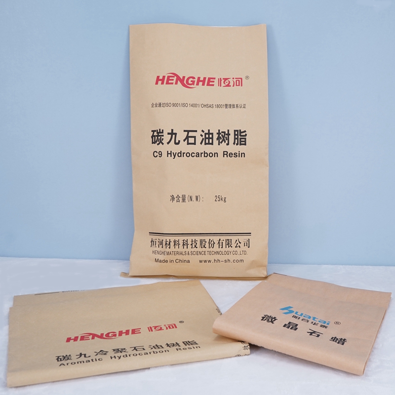 Customized natural brown kraft paper laminated pp woven chemical raw material bag