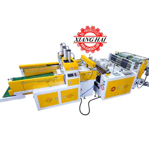 Factory Computer Double Lines Full Automatic Printed T shirt Plastic Bag Making Machine
