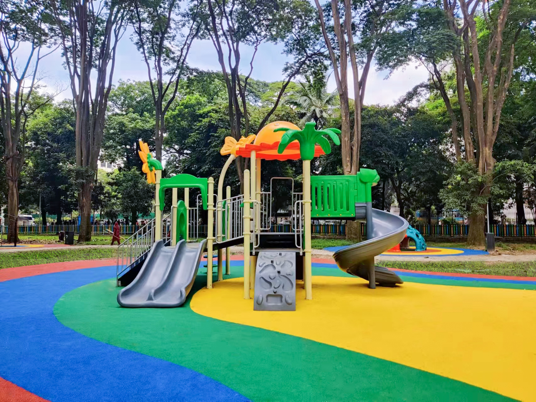 A playground in Bangladesh——EPDM Rubber Granules