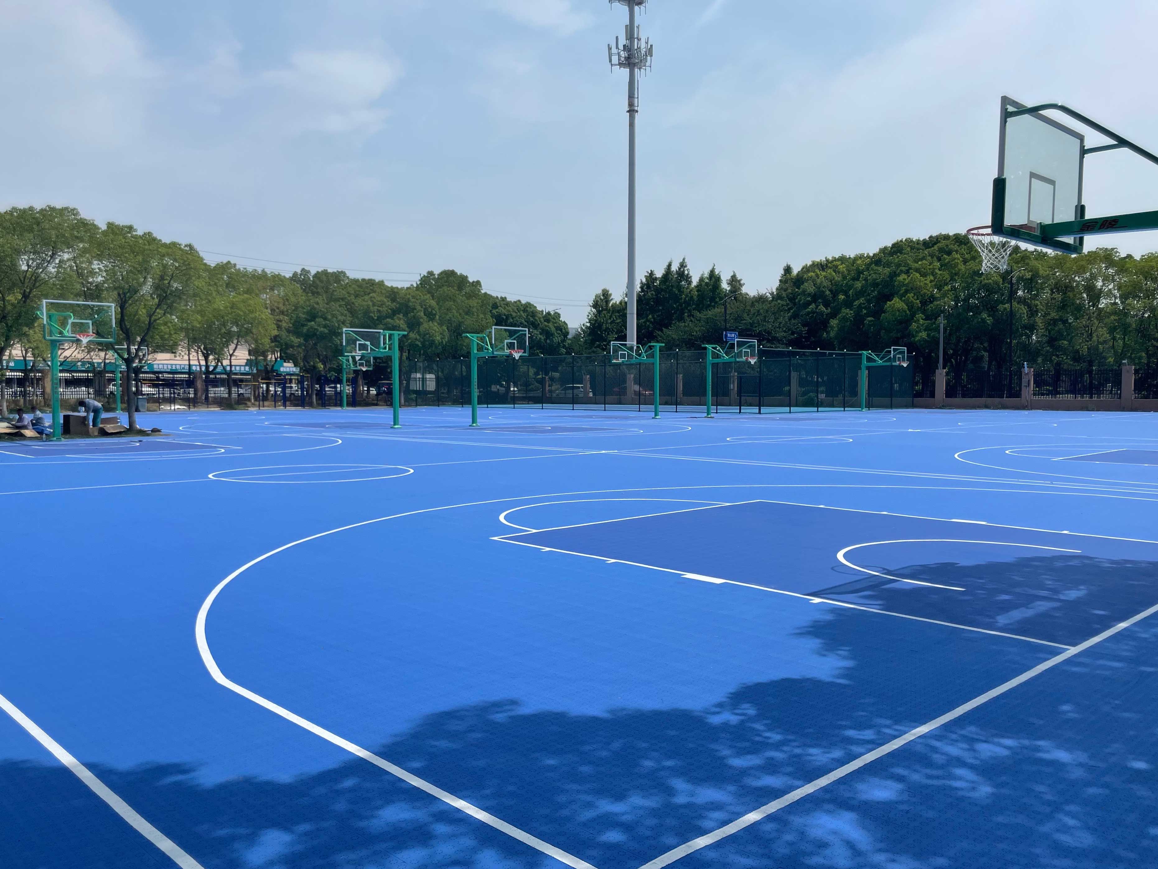 HaiNing NO.1 Middle School Outdoor Basketball Court——TEQ88A
