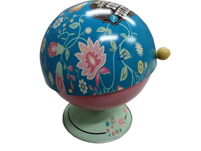 Globe Shape Gift Tin fancy ball tin