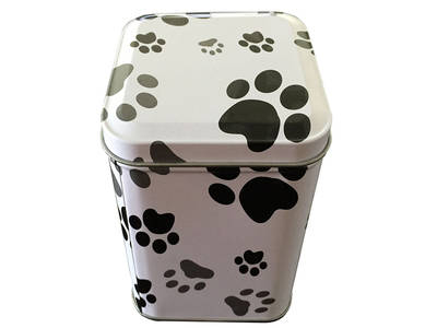 Square Milk Candy Tin Can
