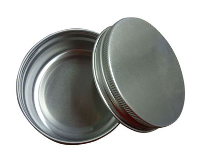 Round Aluminum Cosmetic Tin