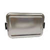 Silver aluminum lunch tin box color customizable