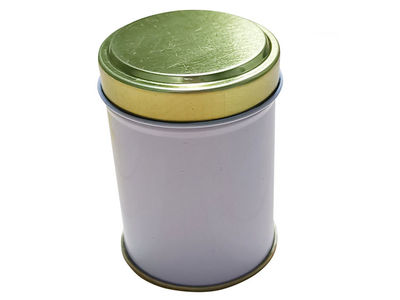 Round tea tin canisters 