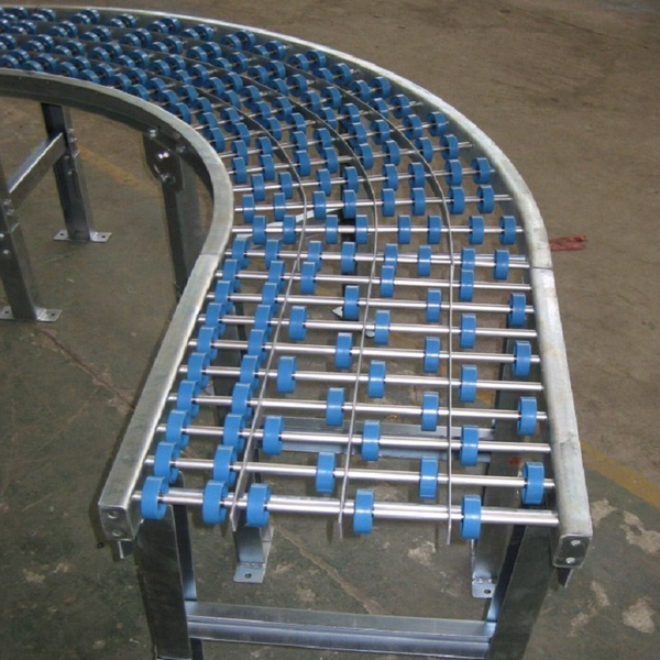 Curved Or Straight Line Gravity Skate Wheel Conveyor 