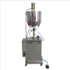 Semi automatic Solid liquid heat mixing filling machine