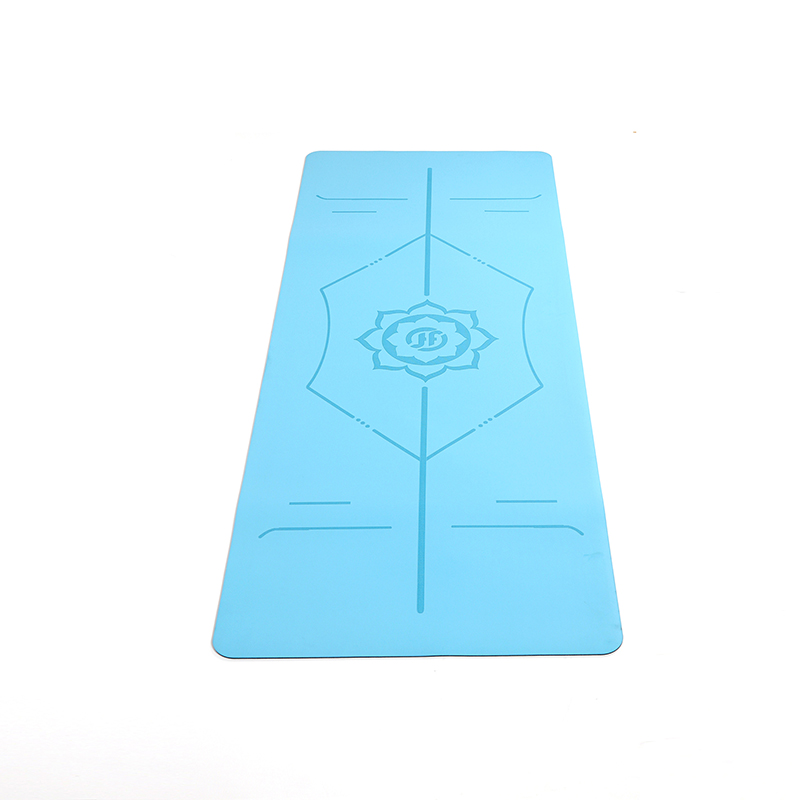 Коврик для йоги из натурального каучука из полиуретана Коврик для тренировок Портативный двусторонний нескользящий лазерный резиновый коврик премиум-класса для домашних упражнений пилатеса на полу