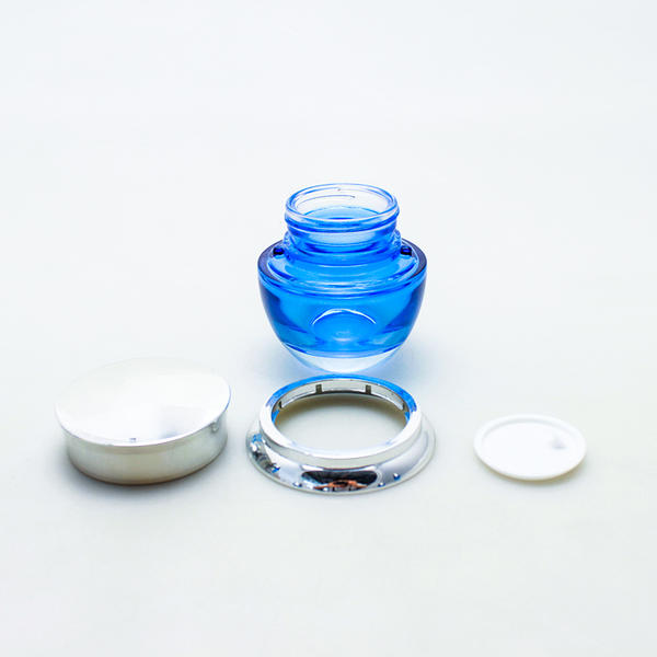 Wholesale Glass Cosmetic Container Empty Skincare Cream Jars Lotion Bottles Set 