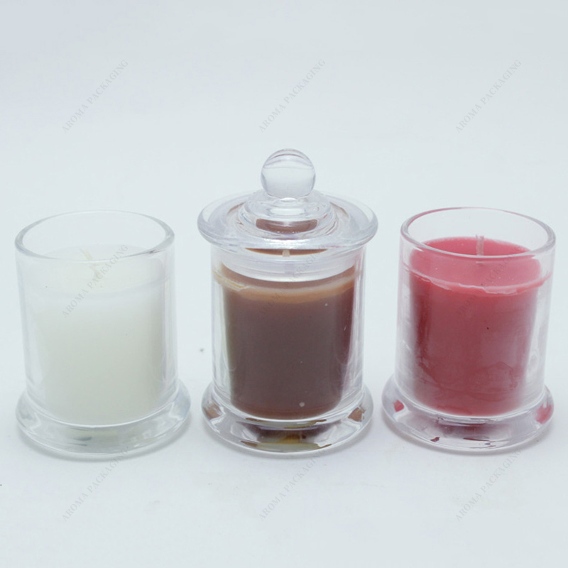 공장은 다뉴브 촛불 항아리 사용자 정의 왁스 향기 색상 뚜껑을 만들었습니다.