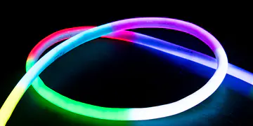 Diámetro redondo 18mm Digital Pixel RGB LED Neon Flex