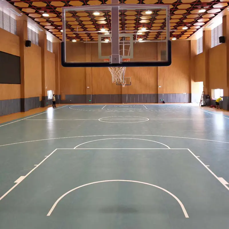Vinyl Sport Floor for Basketball Court 