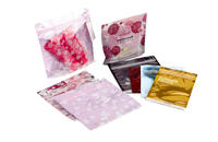 Printed Mylar Cosmetic Packaging Bag with Zipper
