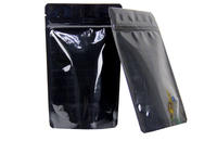 Black Foil Stand Up Reusable Ziplock Bags