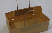 100% Brown Kraft Paper Grape Bag with Twisted Paper Handle