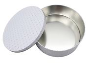 food grade customized big round cookie tin box round tin can cake gift metal packaging tin box 