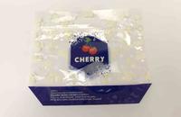 printed plastic cherry pack with slider and ventilation