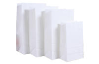Bäckerei weiße Blockboden Kraftpapierbeutel ohne Henkel