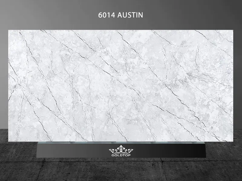 Wleek White Concrete Austin Quartz New Style 6014