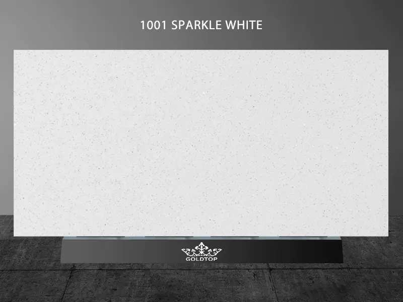 Pailleté blanc Sparkle Quartz Plan de travail Salon Salle de bain 1001