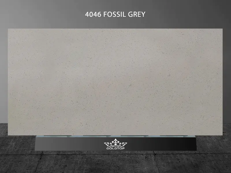 4046化石灰色花岗岩大理石石英水晶定制