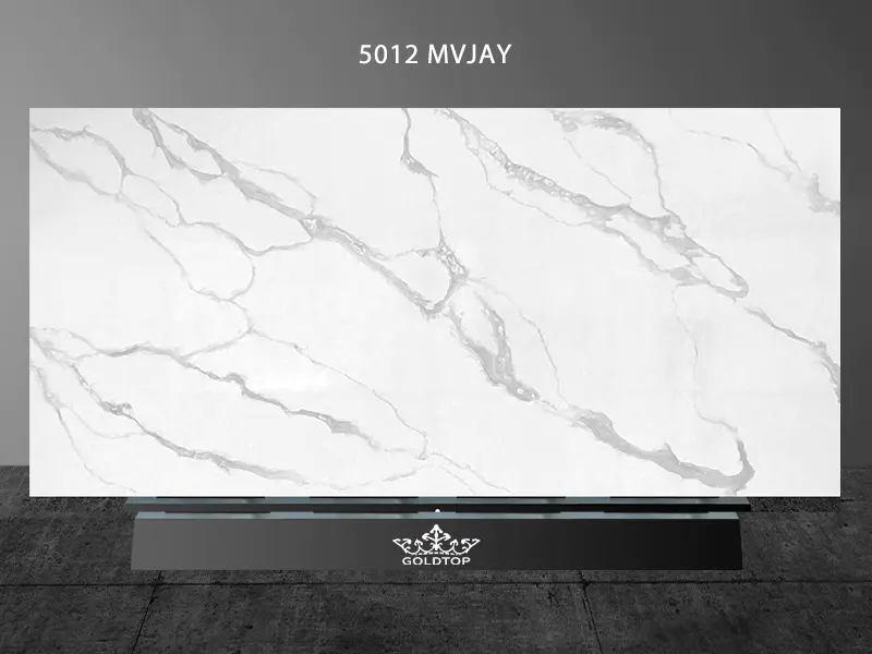 Comptoirs en quartz blanc Super Jumbo Slab Mvjay 5012