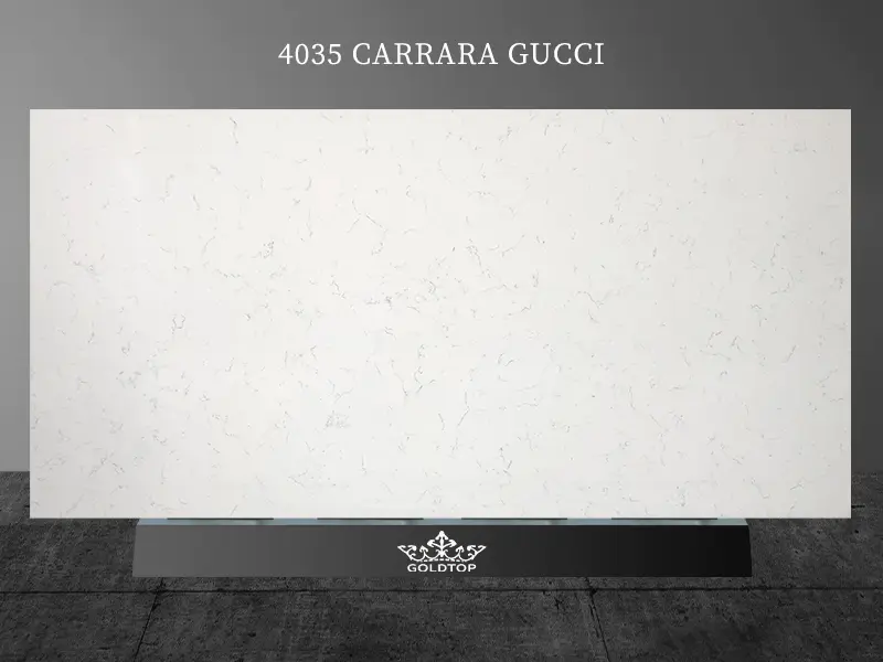 Plaques de quartz Carrara Gucci de qualité Fabricant 4035