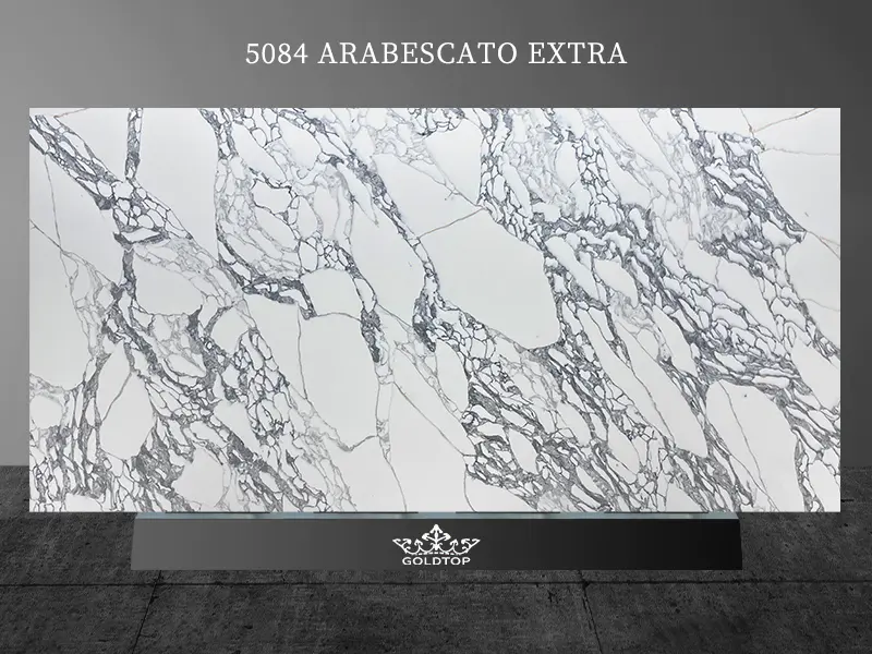 Arabescato Extra Quartz Stone Slabs Mostrador proveedores 5084