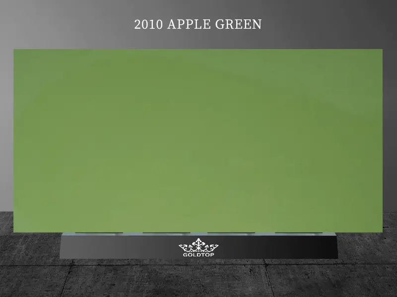 2010 Apple Green Aura Quartz Aanrechtblad voor keuken badkamer