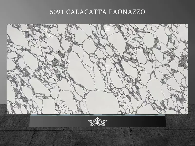 5091 Calacatta Paonazzo marmer kwarts werkbladen plaat