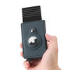 FD03S-1 Carteira genuína de couro Lychee Cowhide RFID com slot Airtag