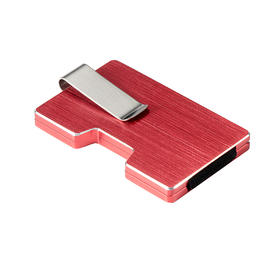 XD08C-4 Portafoglio in metallo con supporto per carte RFID spazzolato