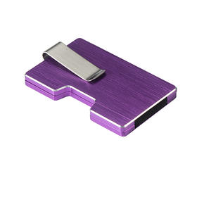 XD08C-6 Brushed RFID card holder metal wallet