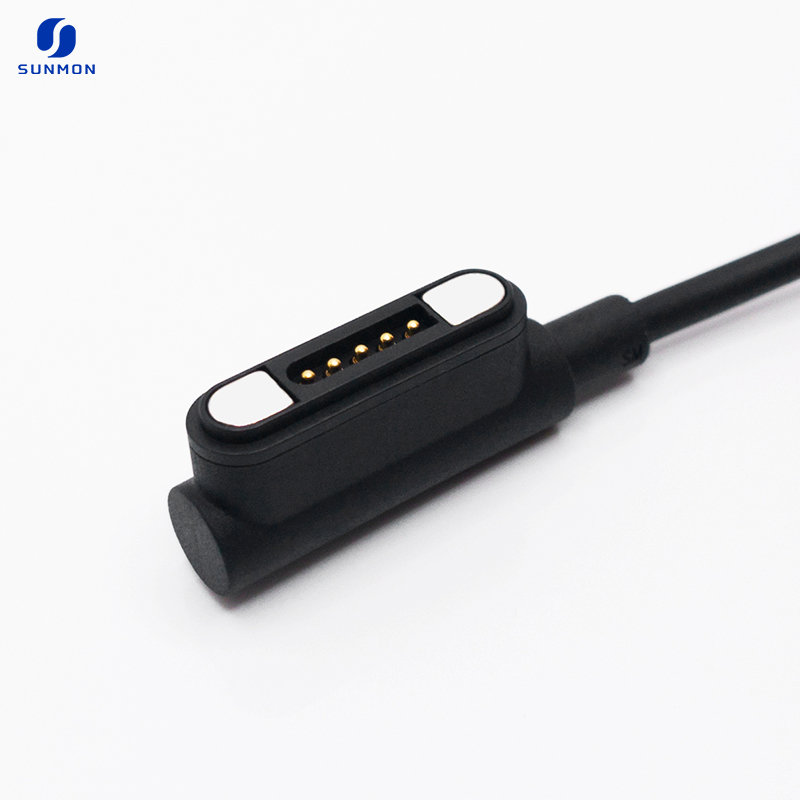 90° 5Pin Pogo Pin Magnetic Cables PCM.05-336-0502B