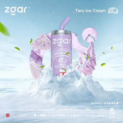 ZGAR THE ABSOLUTE ZERO DISPOSABLE VAPE TARO ICE CREAM