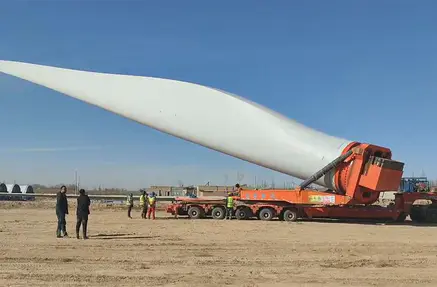 650 ton·m wind turbine blade loading test