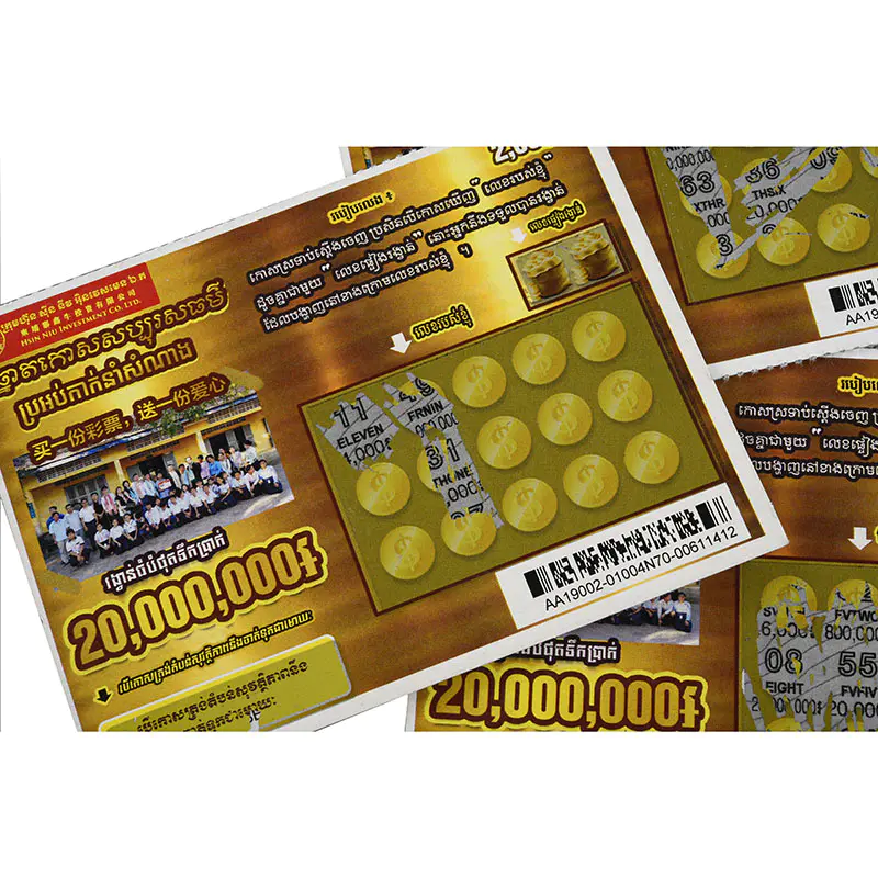 Wholesale Paper Lottery Tickets