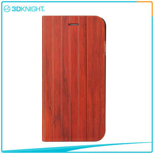 Hot Sale Quality Shock Proof Case For Iphone, Flip Wood Phone Case