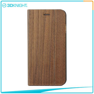 Hot Sale Quality Shock Proof Case For Iphone, Flip Wood IPhone Case