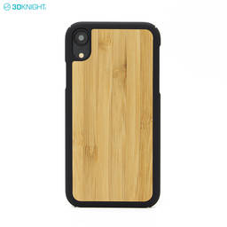 Fashion Design PC Edge Bamboo Wood Mobile Phone Case For Iphone XR