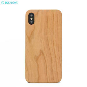 High Quality Real Solid Blank Chreey Wood Mobile Phone Case For iPhone XS Max
