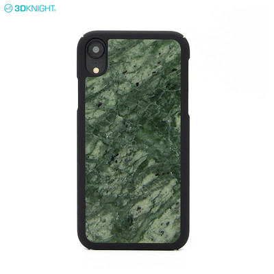 New Arrival Engraving LOGO Design Real Marble Phone Case for iPhone XR