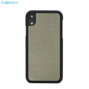 Eco friendly Natural Real Cement Pc hard Phone Case for iPhone XR