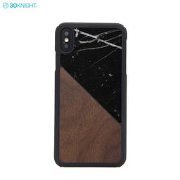 China Supplier Wholesale Wood Marble Mix Phone Case For iPhone XS MAX
