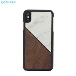 OEM Logo Luxury New Arrivals Marble Wood Phone Case For iPhone XS MAX