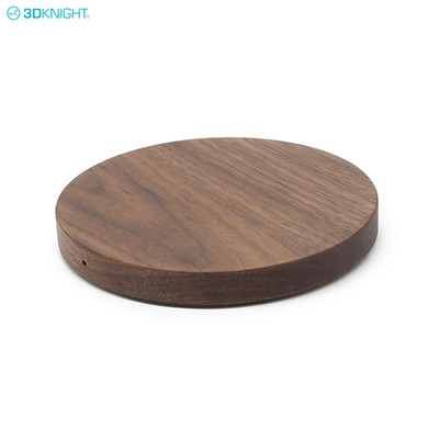 Walnut Handcraft Wooden Qi Fast Wireless Charger Charging Pad For Samsung For iPhone