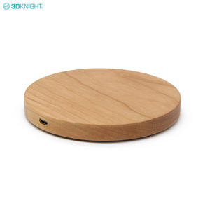 Hot Sale Portable Qi Wireless Charger Charging Wood Pad For Smart Phone