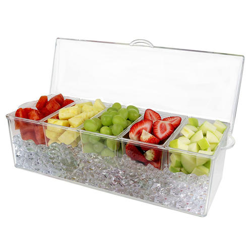5 in 1 Removable Chilled Condiment Server On Ice
